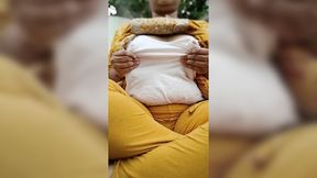 Village girl playing with her big boobs and nipples