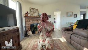new boy/girl video! step-aunt measures my penis