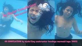 HD COMPILATION by model Emy underwater bondage mermaid tape 70052