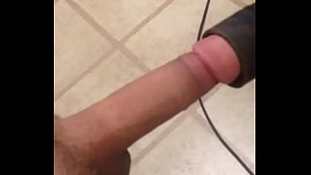 Horny Man Gets Blowjob Big Long Hard Shaved Dick Getting Sucked by Vacuum Cleaner Masturbating Huge Cock