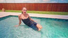 Lila Swims in a Sexy Formal Outfit