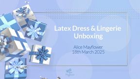 Latex Dress & Lingerie Unboxing - Solo Girl