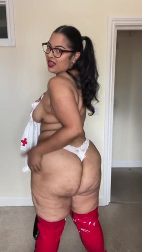 Sexy BBW Nurse Strips for You