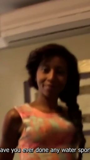 Skinny Black Girl Licking Cum Off White Producer Big Dick in Audition   Clip 1