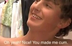 Mutual Help: Big Cock Twinks Masturbating Together