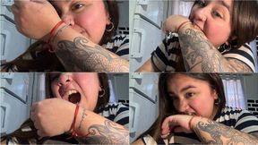 Stefi's strong bites and teeth