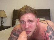 Steve Rickz - Straight Jock Becomes Slut For Big Cock! Hot Roleplay Dildo Sucking