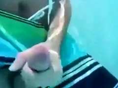 Jerk off under water