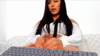 Trans Big Cock Cum + Post Orgasem + 2end Cum + Post Orgasem