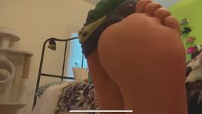 Lustful Glance in Homecoming to Temptation with Foot Worship, POV, Socks