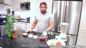 Bearded hottie Zack Lemec pleases his dick with his strong hands