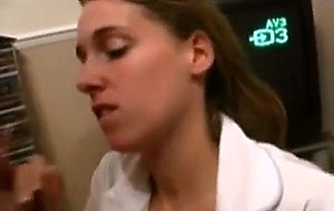 Nurse louise sucks cocks