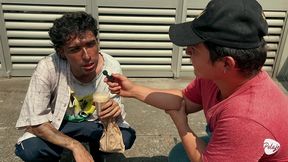 charity event ends in hot gay sex with homeless