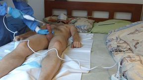 Nurse Inserts A Long Anal Toy Into My Anus, Massages My Prostate, Makes Me Handoob, Cumshot