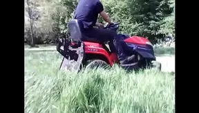 Cucumber Anal Fun On The Tractor – Hot Toy Insertion Action