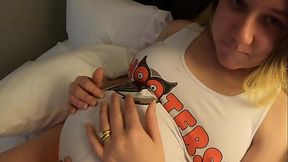 I creampied my 9 months pregnant wife after she told me that she gave a guy at Hooters a BJ in the Men'_s bathroom