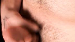 ”Tatted punker solo masturbates his big hard prick”