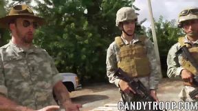 Soldier gets fucked in the asshole by another big dick soldier