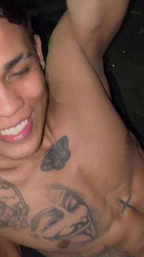 Powerful moment from "Muscle Latino boy Lucian Reed shows off his hot body"