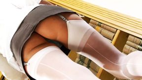 Busty Red Head Paige Ashley Gets Pantyhose Fucked