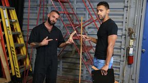 Hairy Hunks Fernando & Jay - Warehouse Dick Fest With Extra Big Cocks