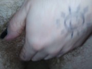 Hairy Trans Man Masturbation, Pre Op, FTM