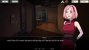Sakura Seductively Masturbates In Stunning 3D Anime Visual Novel Scene