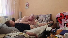 I Love It When My Mother-in-law Gives a Blowjob and Sucked Every Last Drop of Cum Out of My Dick