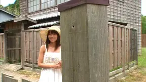 Curious Asian babe Asuko Hoshino spreads legs for pussy insertion