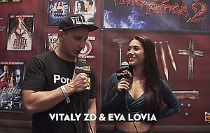VITALY ZD AT AVN 2016 WITH EVA LOVIA AND CELESTE STAR INTERVIEWS