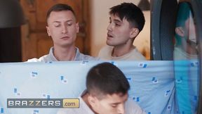 British Milf Sienna Day Sucks Dick & Gets Double Facial