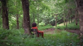 Lisa Extra scene handcuffed in woods