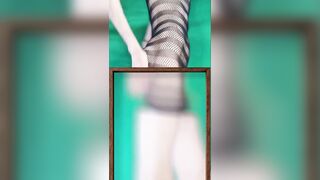 Attempting On Undies and Knickers under my Fishnet Sundress