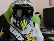 Wank Jerk off Cum in Mx Motocross Gear