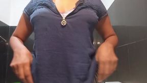Sri Lankan Girl Musterbation in bath room with Dildo Lust with Big Boobs and wet Pussy