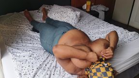 Biggest black boobs get tittyfucked and cummed on pov