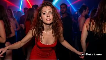Party Girl Fucked on the Dancefloor [AI gen]