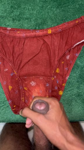 Got rid of the stress by masturbating shakutla dirty panties