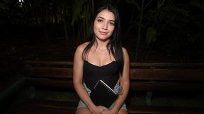 picking colombian teen at night