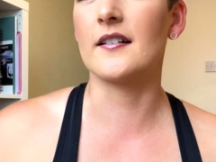 Big boob babe masturbating