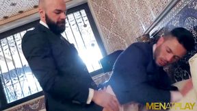 MENATPLAY Suited Andy Star anal fucked by bearded Max Duro