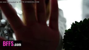 Hot young sluts seduce married man into foursome fuck