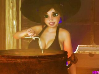 XXX CG Witch Dickgirls • HQ FUTANARI Animation