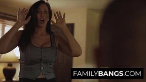 FamilyBangs.com ⭐ Smocking Hot Milf Rides as a Professional Whore on Stepson'_s Bone, Reagan Foxx, Codey Steele