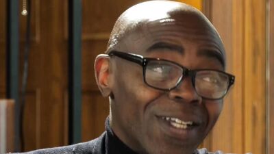 Glam blonde tranny with big tits enjoys a huge black dick