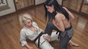 Cunt Busting Stories #10B: Platinum Undercut's Karate Cunt Meltdown (Animated)