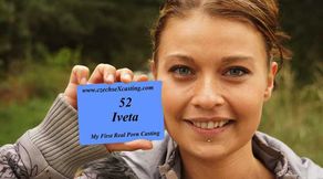 Iveta's first porn casting