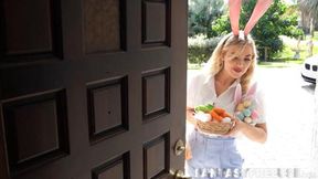 Playtime for bunny girls as their eggs are touched