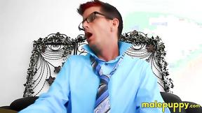 ”POV of kinky nanny Jeff Drizzle putting make up on you”