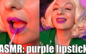 ASMR slowly lipstick tease